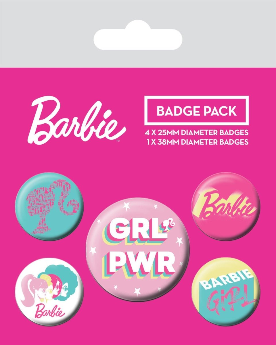 Barbie Pins GRL PWR 5-pk - Supernerds