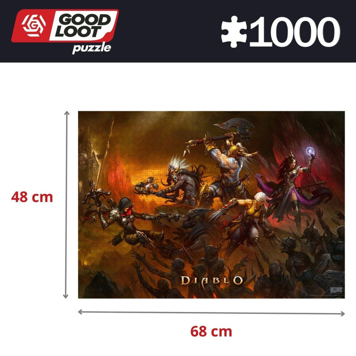 Diablo Puslespill 1000 brikker Heroes Battle - Supernerds