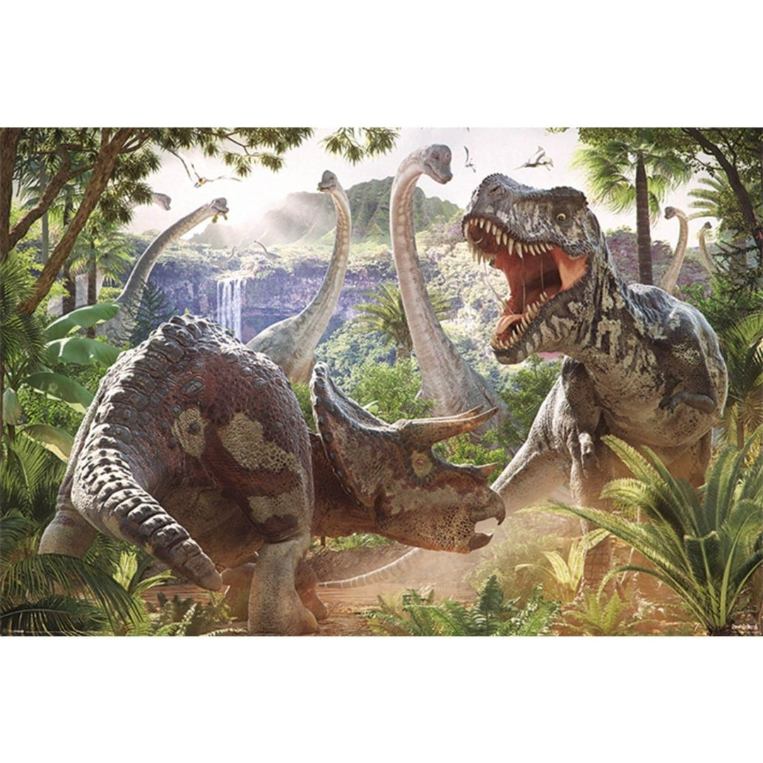 Dinosaur Battle Plakat - Supernerds