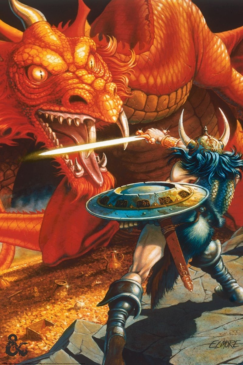 Dungeons and Dragons Plakat Red Dragon - Supernerds