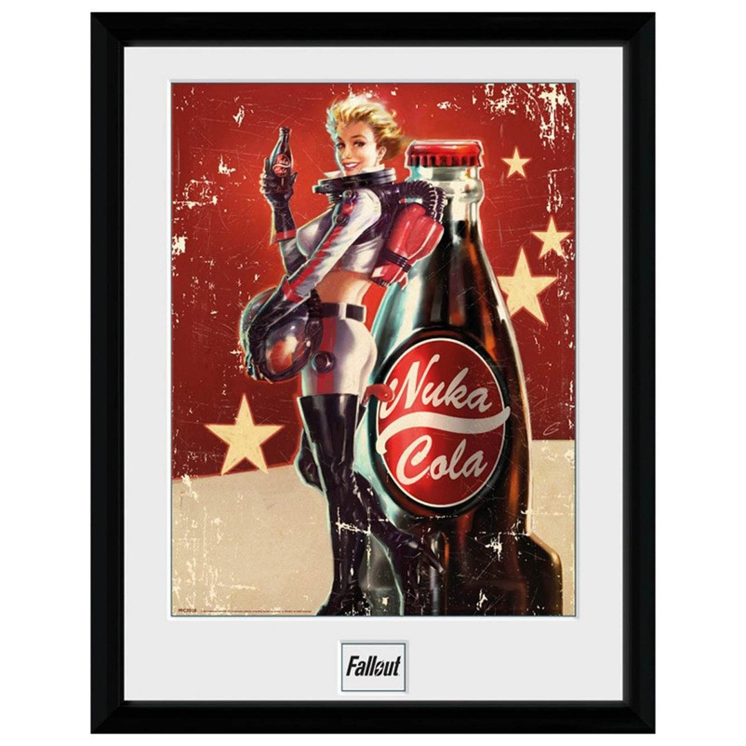 Fallout Innrammet Bilde 30 x 40 cm Nuka Cola - Supernerds