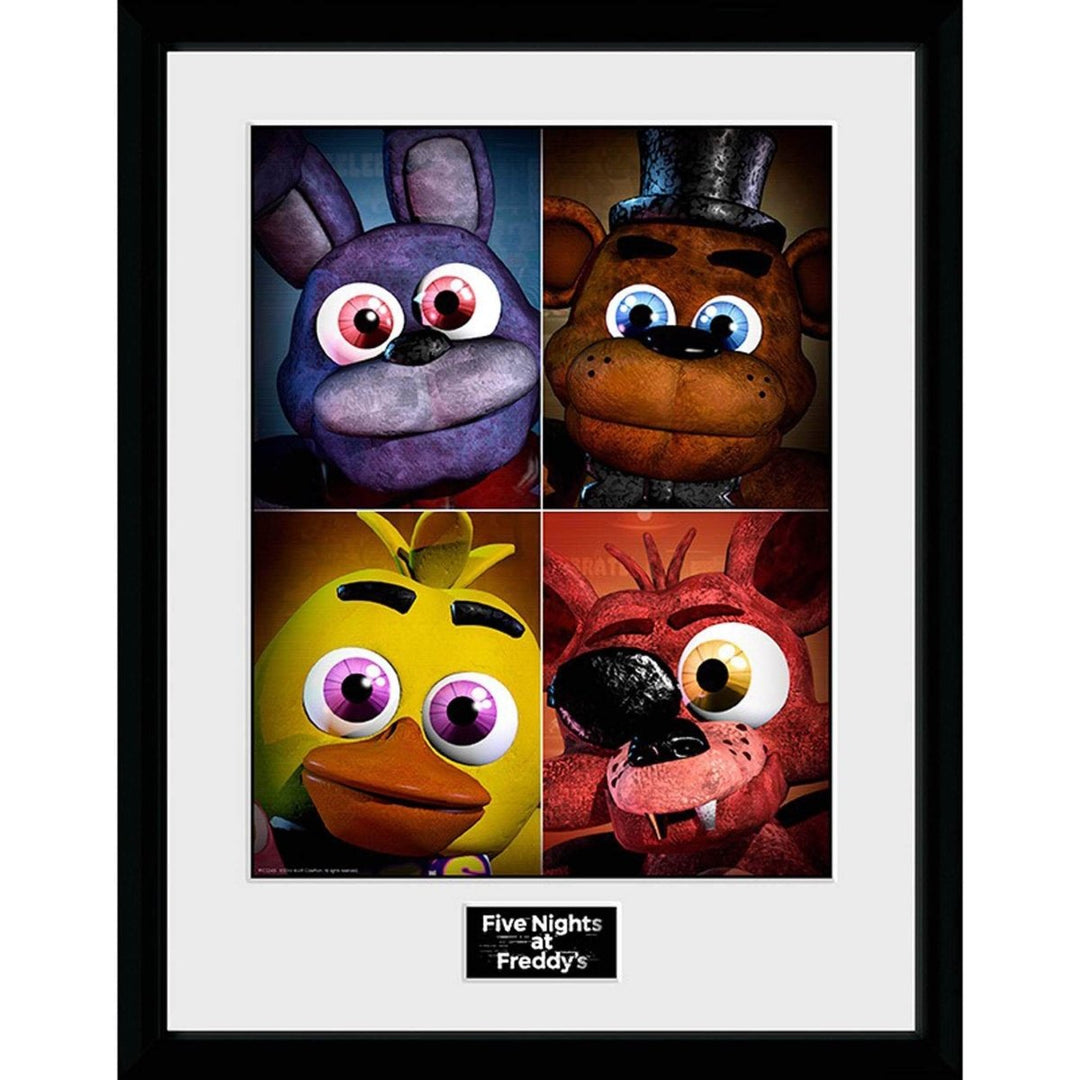 Five Nights at Freddys Innrammet 30 x 40 cm Bilde Quad - Supernerds