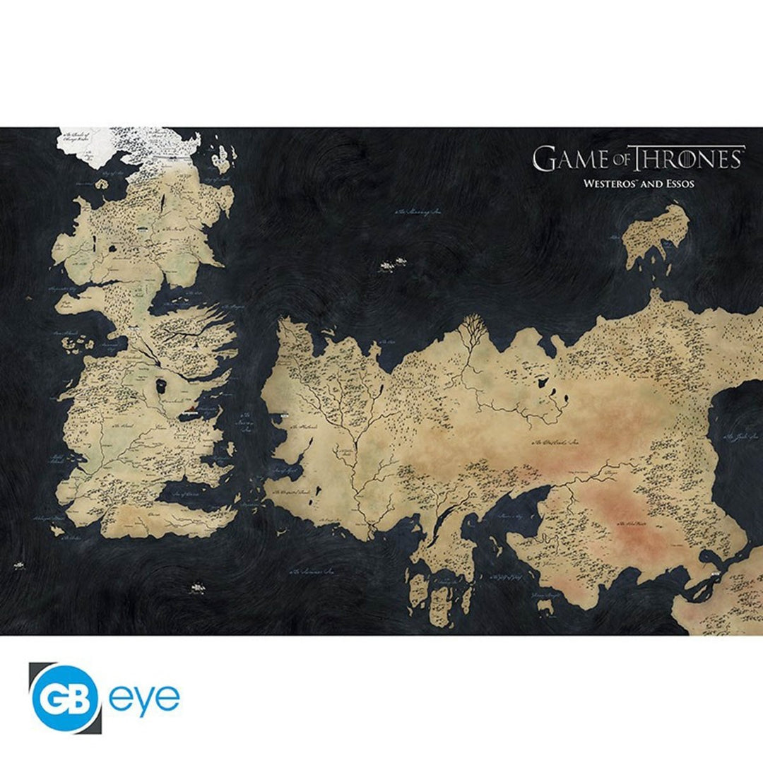 Game of Thrones Plakat Westeros Map - Supernerds