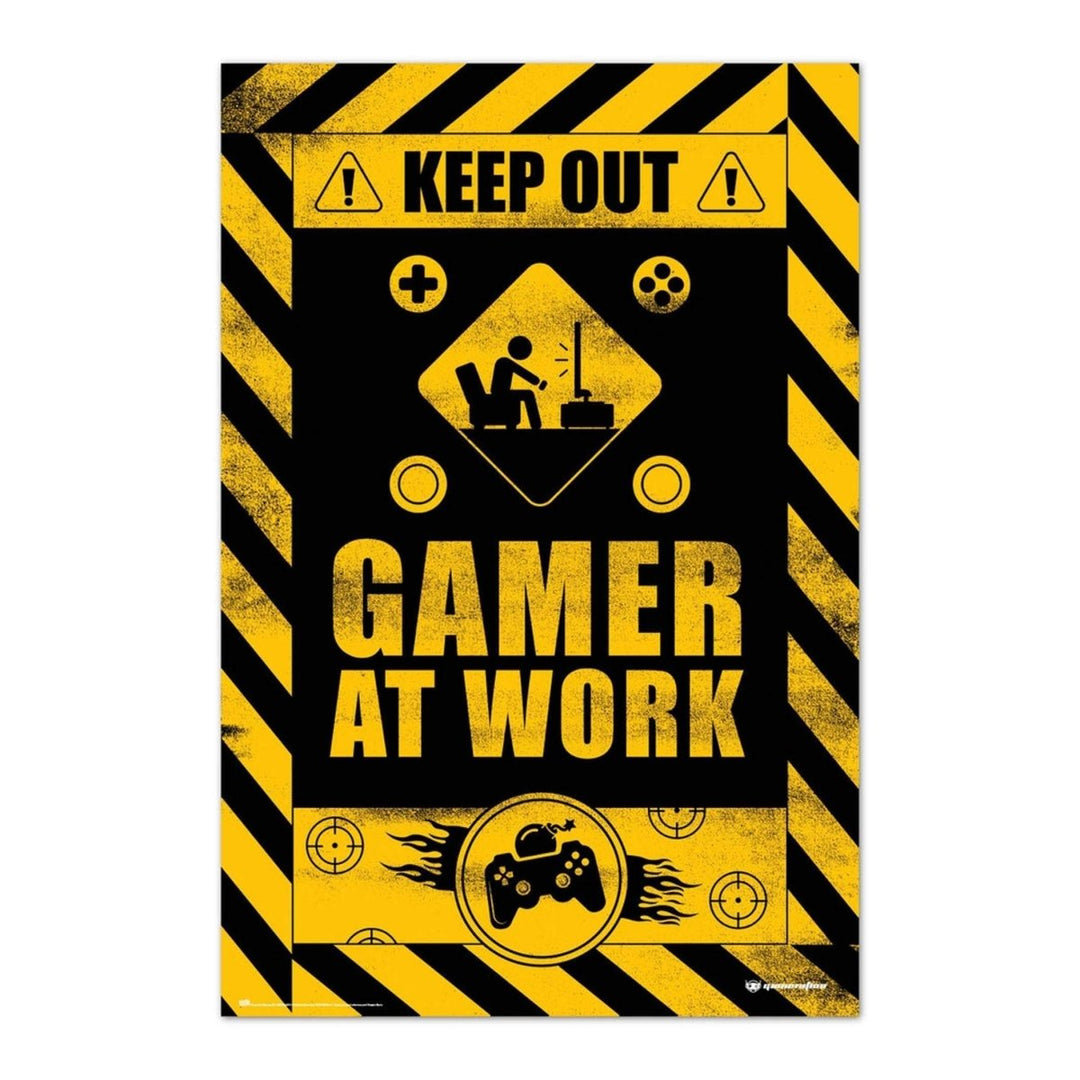 Gamer at Work Plakat - Supernerds