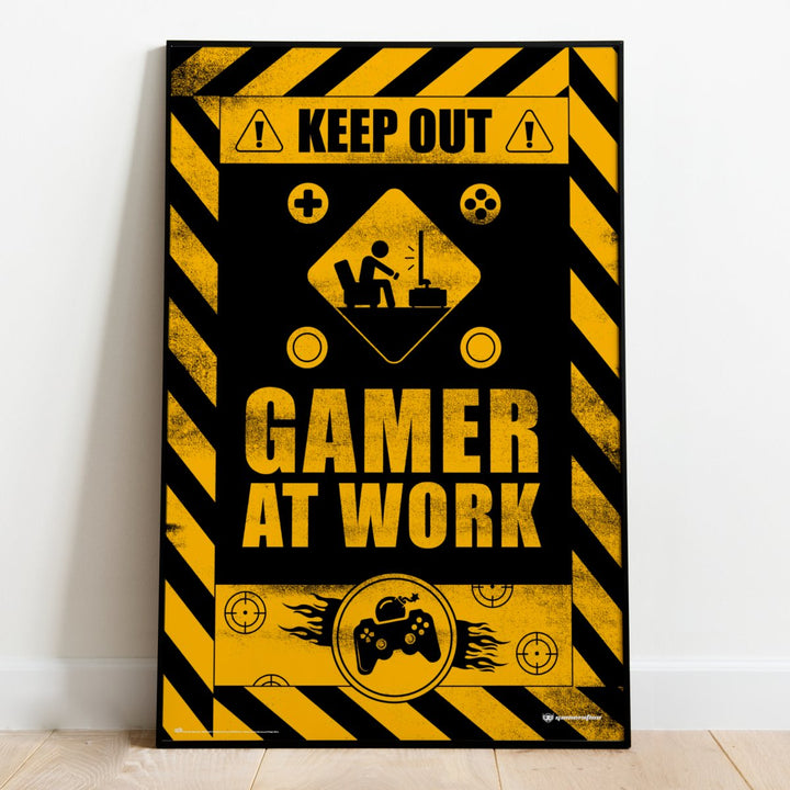 Gamer at Work Plakat - Supernerds