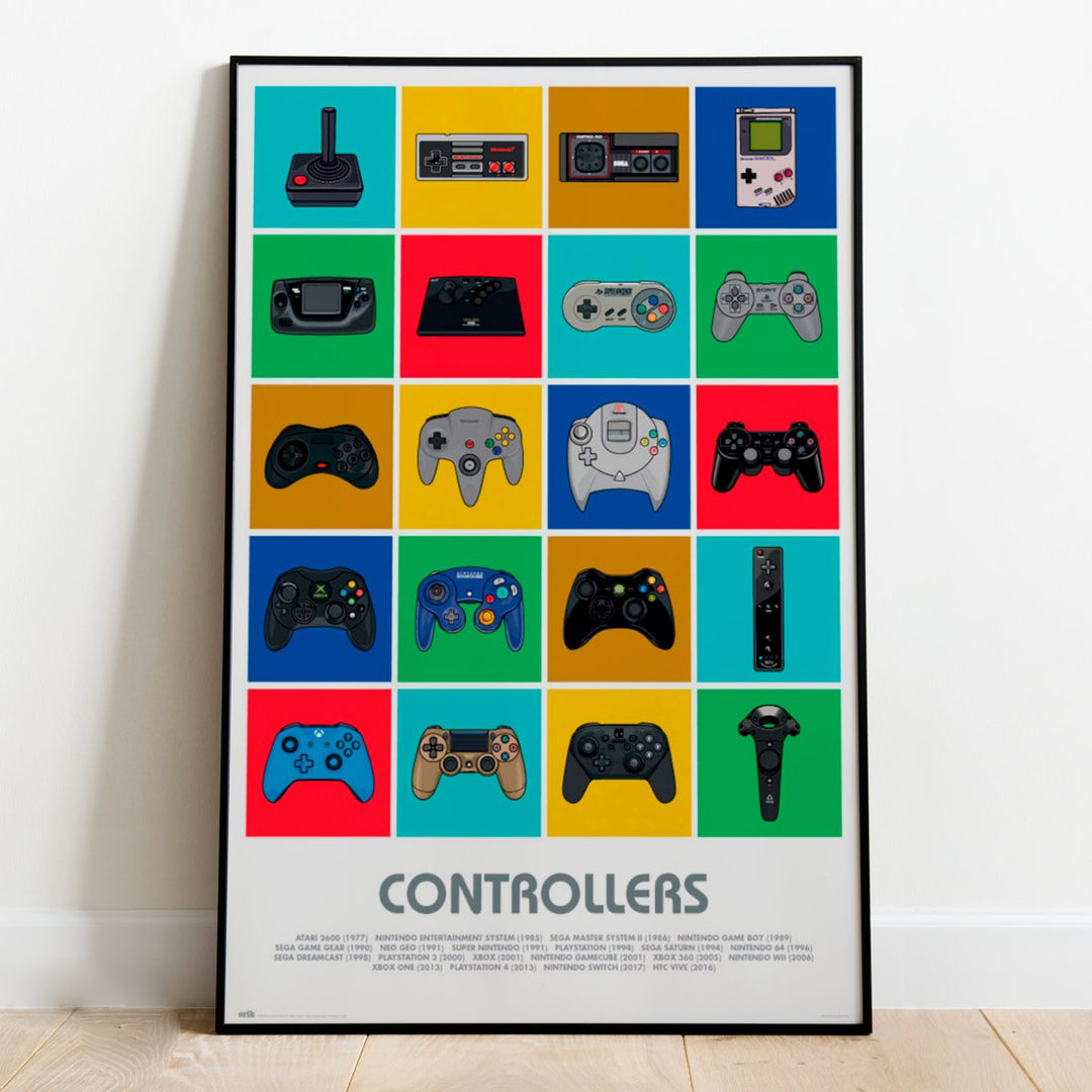 Gamer Controllers Plakat - Supernerds