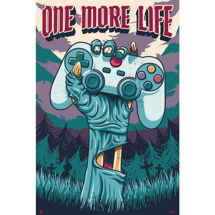 Gamer One More Life Plakat - Supernerds