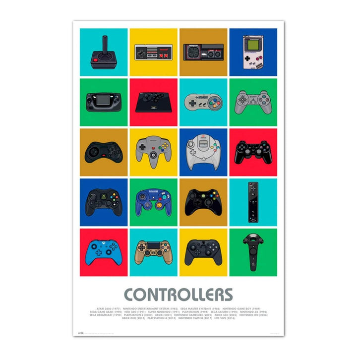 Gaming Controllers Plakat - Supernerds