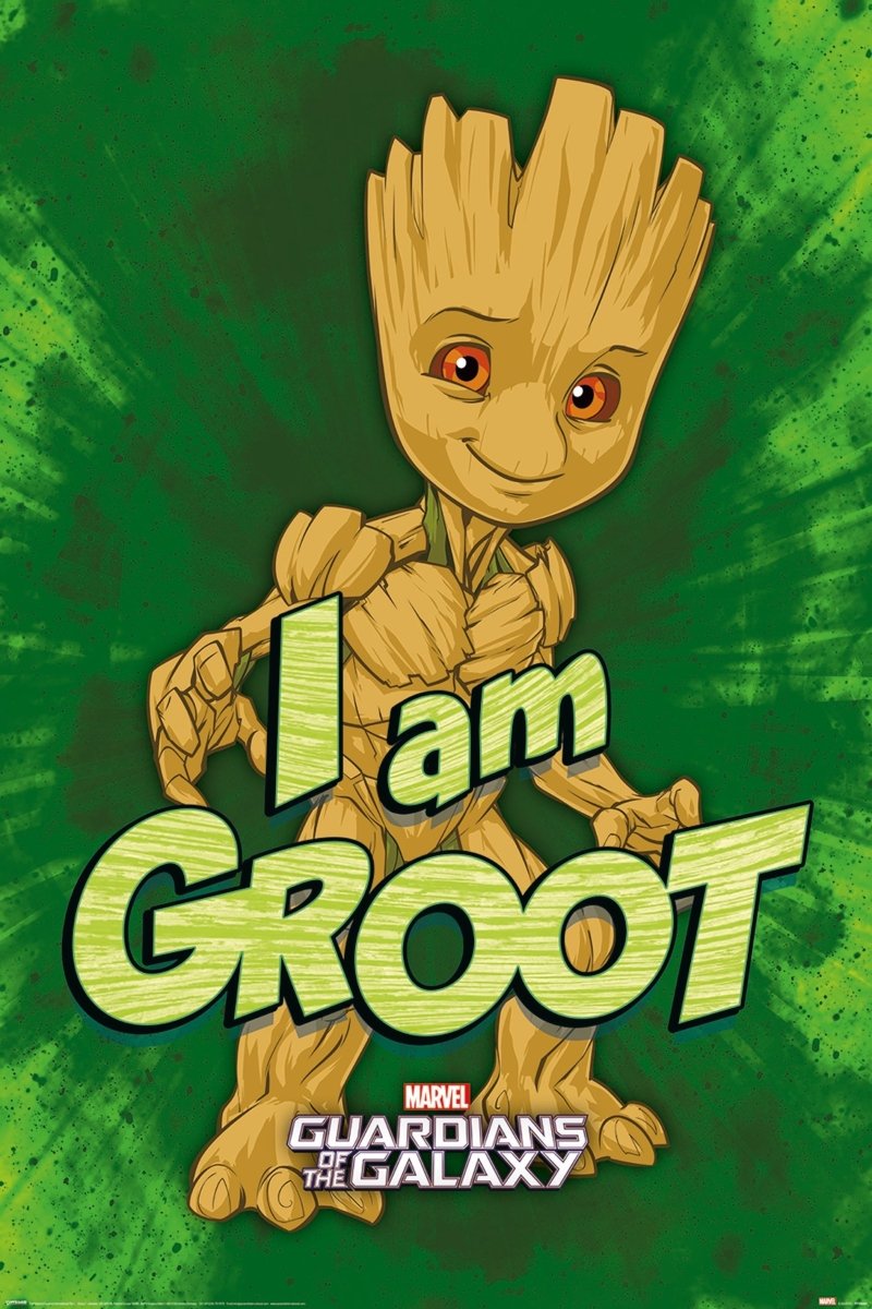 Guardians of The Galaxy Plakat I Am Groot - Supernerds