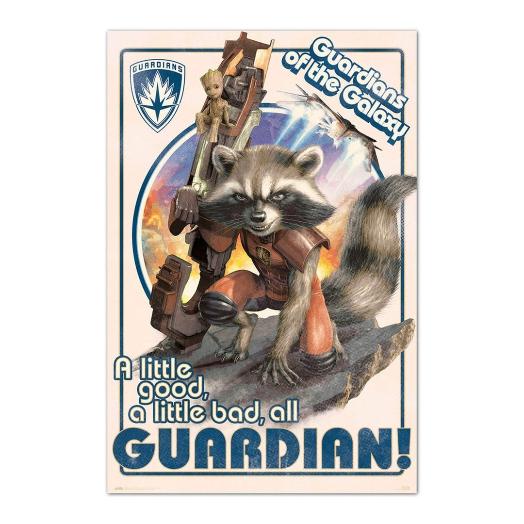 Guardians of The Galaxy Plakat Rocket & Baby Groot - Supernerds