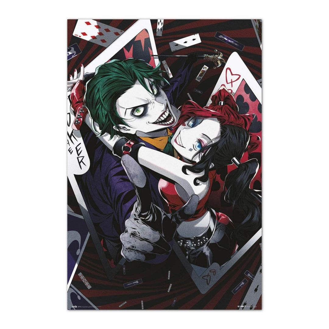 Harley Quinn & Joker Anime Plakat - Supernerds