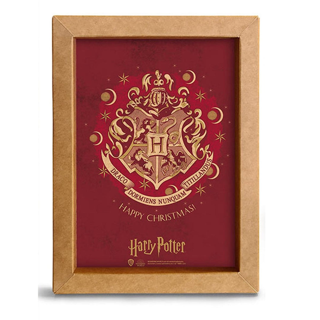 Harry Potter Innrammet Bilde 15x20 Hogwarts Christmas Rød - Supernerds