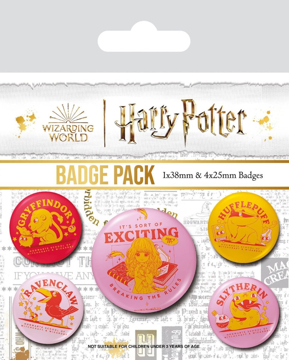 Harry Potter Pins Witty Witchcraft 5-pk - Supernerds