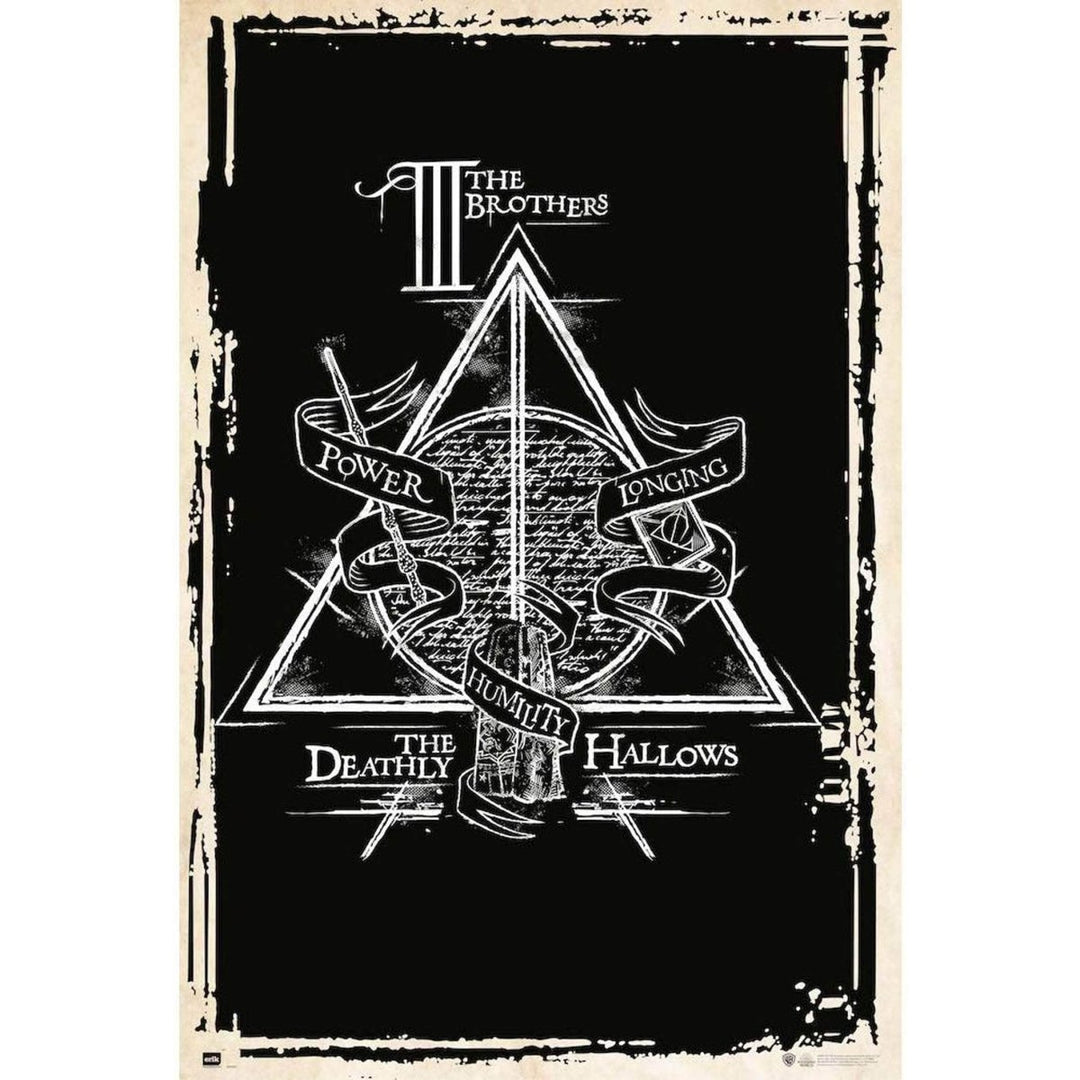 Harry Potter Plakat Deathly Hallows - Supernerds