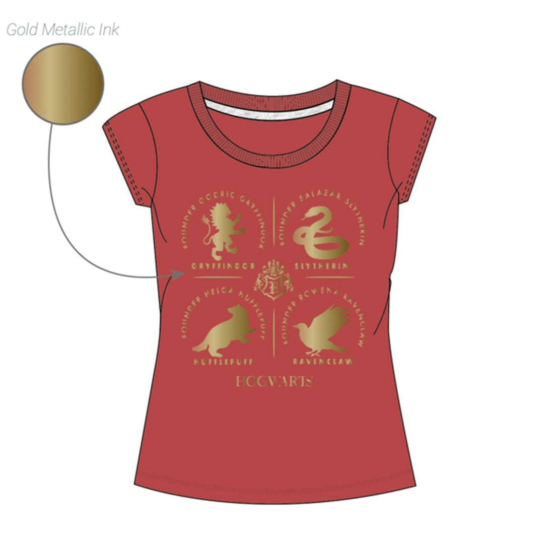 Harry Potter T-skjorte Gold Metallic - Supernerds