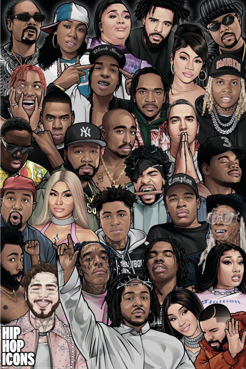 Hip Hop Icons Plakat - Supernerds