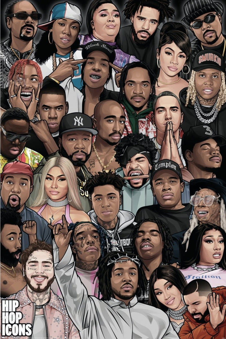 Hip Hop Icons Plakat - Supernerds
