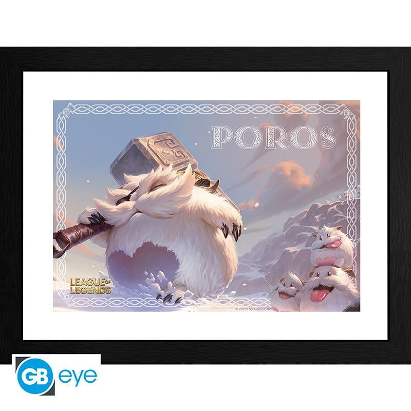 League of Legends Innrammet Bilde 30 x 40 cm Poro - Supernerds