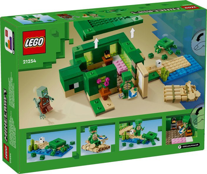 LEGO® Minecraft® Huset på skilpaddestranden 21254 byggelekesett (234 deler) - Supernerds