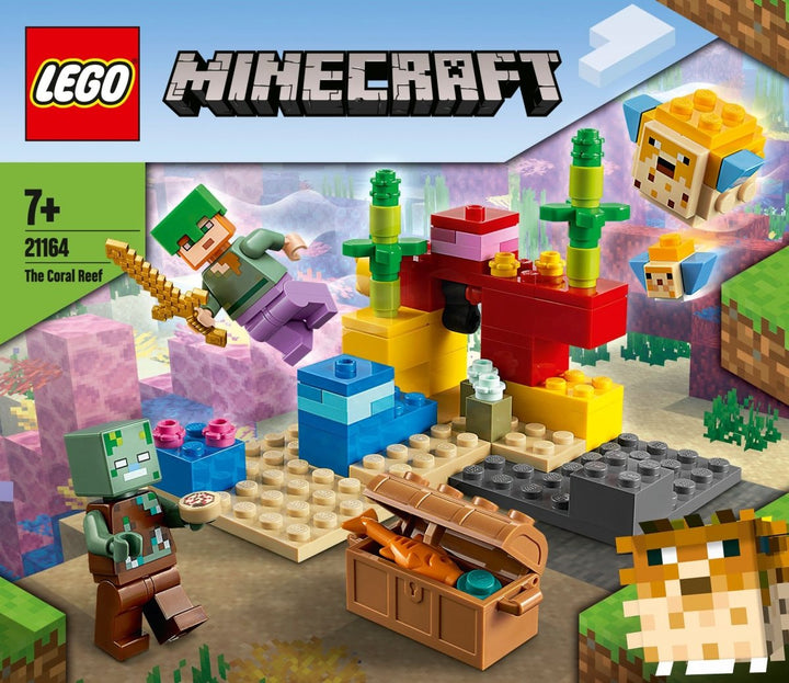 LEGO® Minecraft™ Korallrevet 21164 byggesett (92 deler) - Supernerds