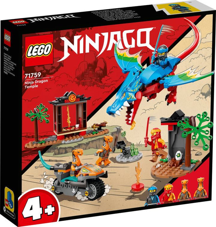LEGO® NINJAGO® Ninja-sett med drage og tempel 71759 byggesett (161 deler) - Supernerds