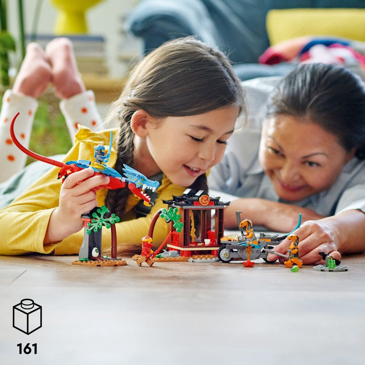 LEGO® NINJAGO® Ninja-sett med drage og tempel 71759 byggesett (161 deler) - Supernerds