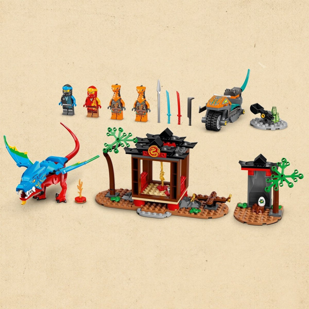 LEGO® NINJAGO® Ninja-sett med drage og tempel 71759 byggesett (161 deler) - Supernerds