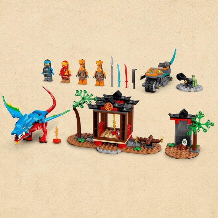 LEGO® NINJAGO® Ninja-sett med drage og tempel 71759 byggesett (161 deler) - Supernerds