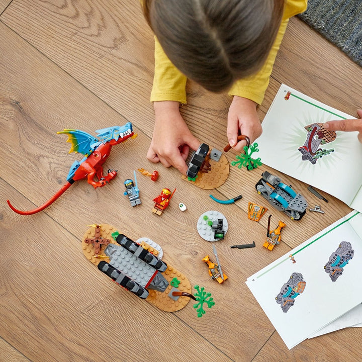 LEGO® NINJAGO® Ninja-sett med drage og tempel 71759 byggesett (161 deler) - Supernerds