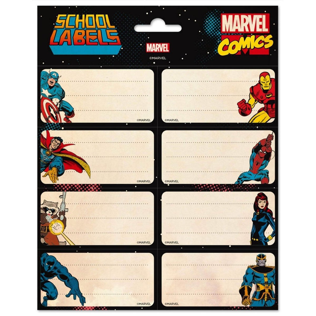 Marvel Comics Etiketter Selvklebende - Supernerds