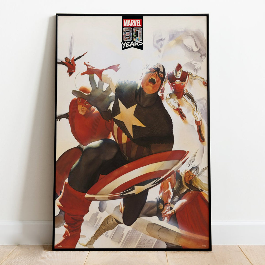 Marvel's The Avengers Plakat 80 Years - Supernerds