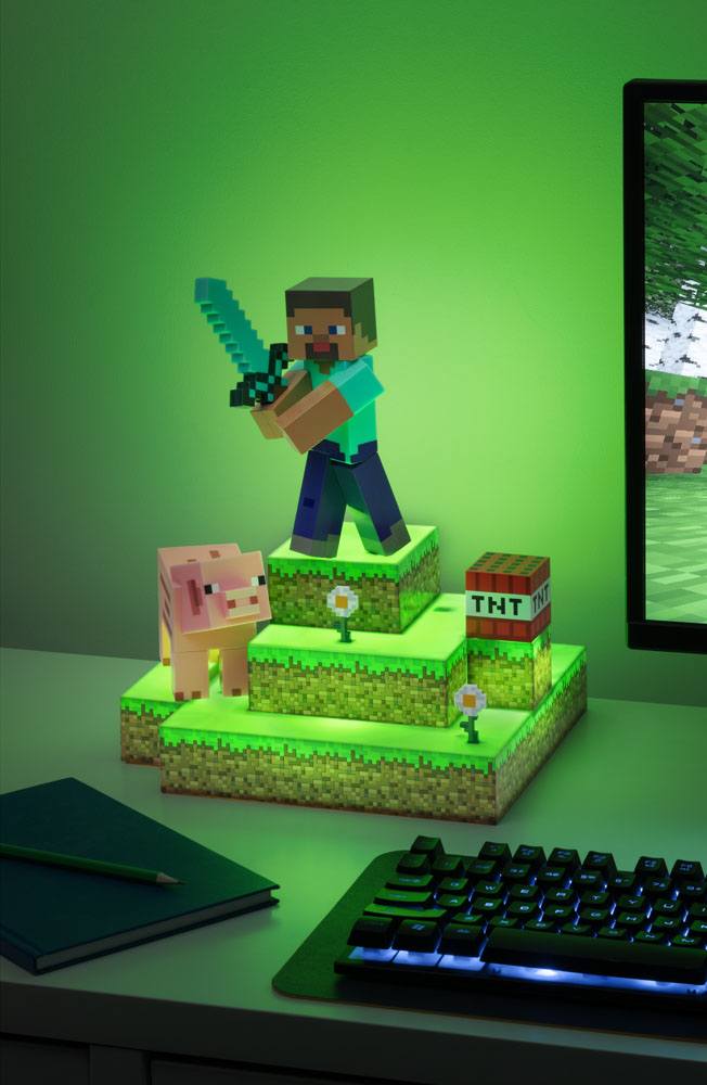 Minecraft Lampe Diorama Steve - Supernerds