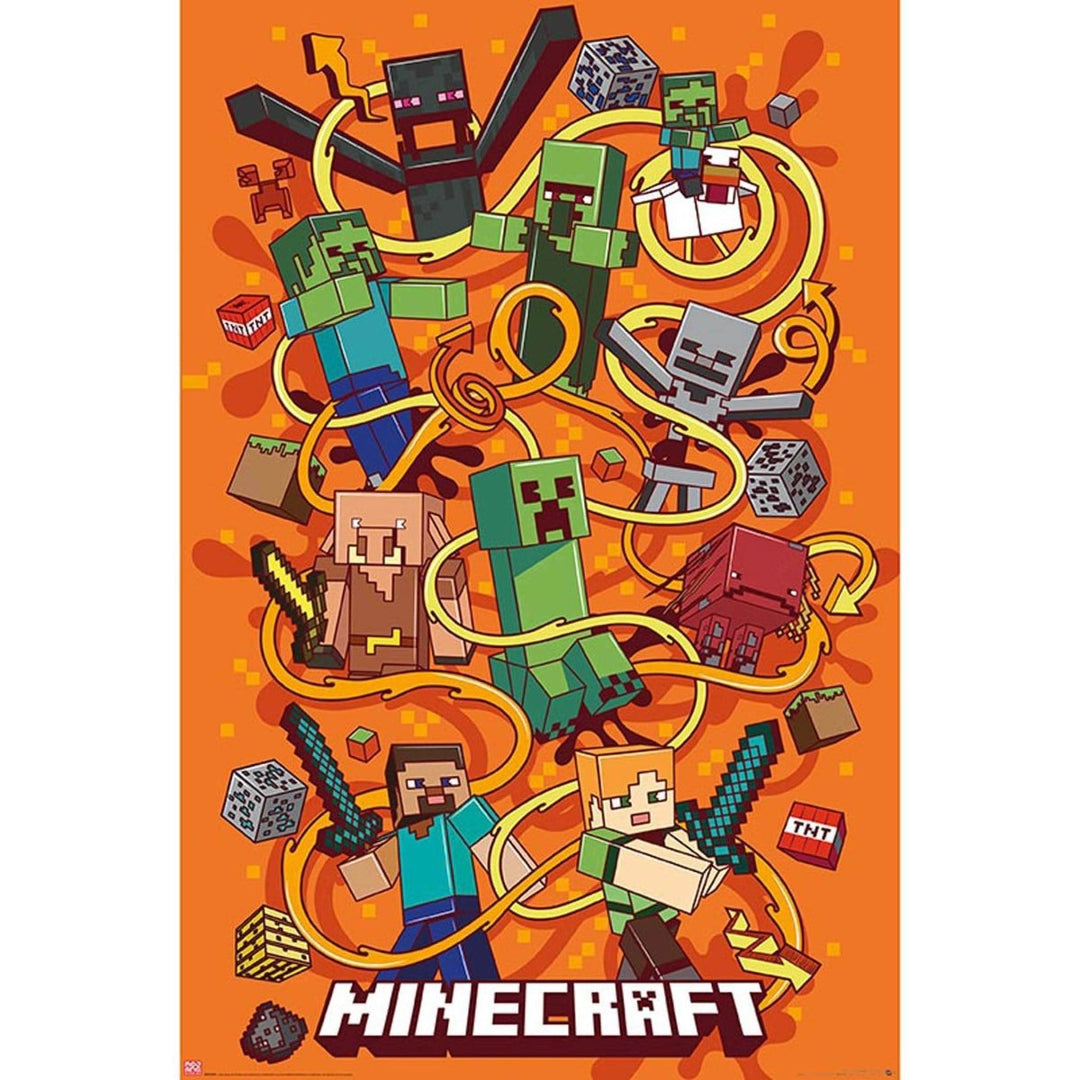 Minecraft Plakat Swirls - Supernerds