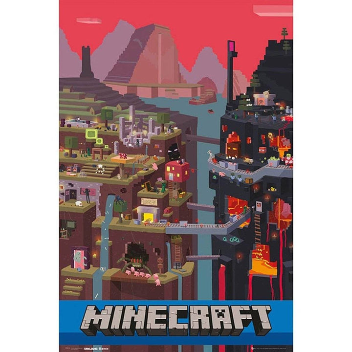 Minecraft Plakat World - Supernerds