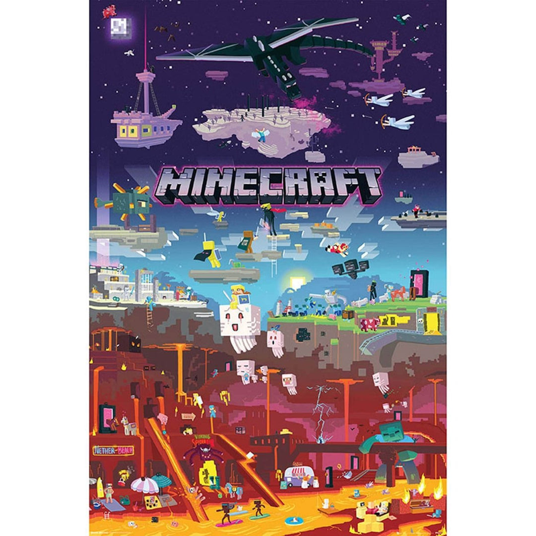 Minecraft Plakat World Beyond - Supernerds