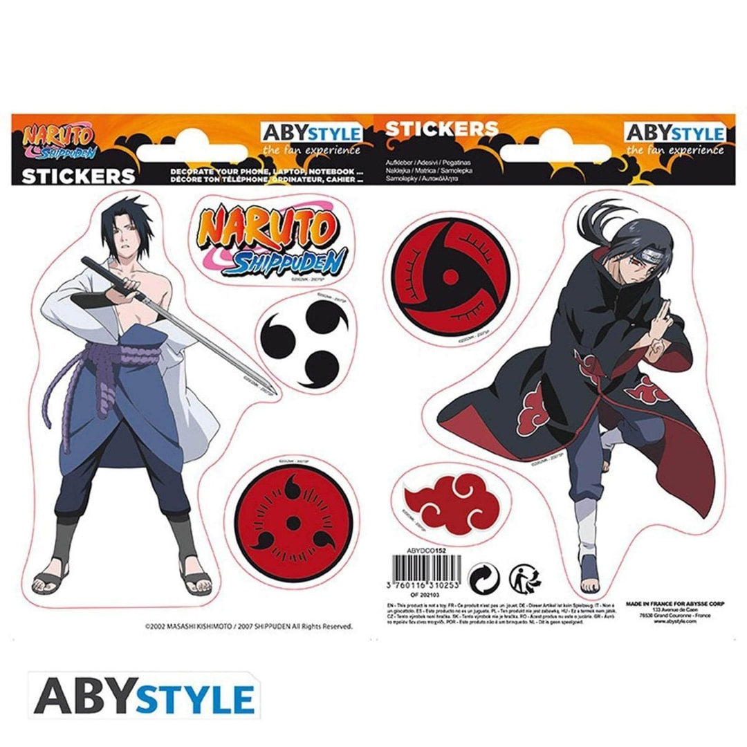 Naruto Klistremerker Sasuke og Itachi - Supernerds
