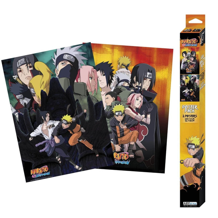 Naruto Plakat 52 x 38 cm Ninjas 2-pk - Supernerds