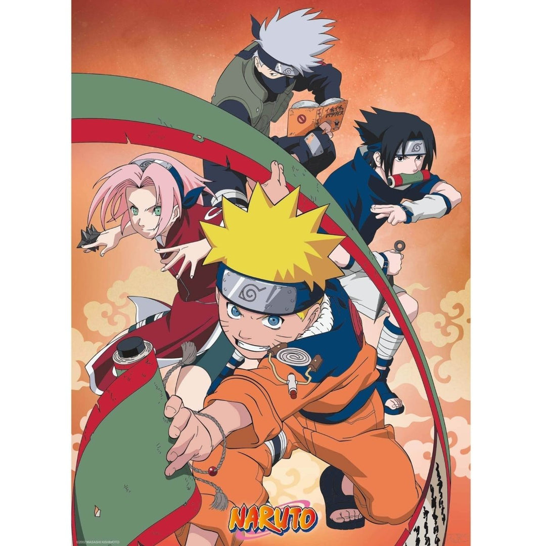 Naruto Plakat 52 x 38 cm Team 7 2-pk - Supernerds