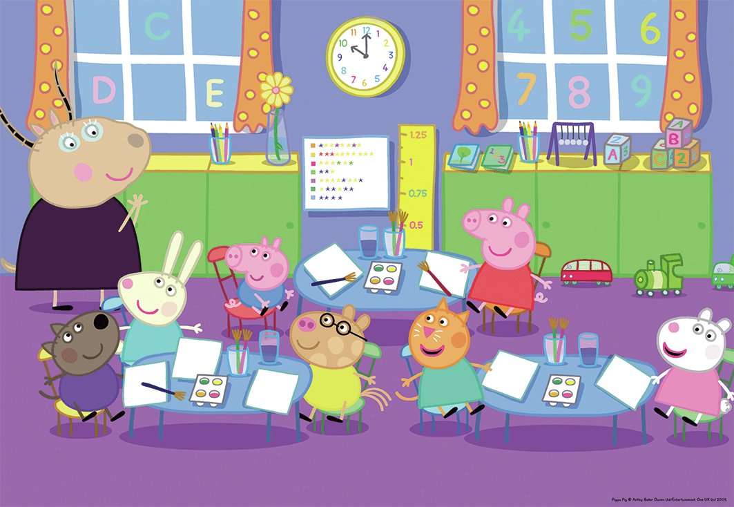 Peppa Gris Puslespill 24 brikker 2-pk - Supernerds