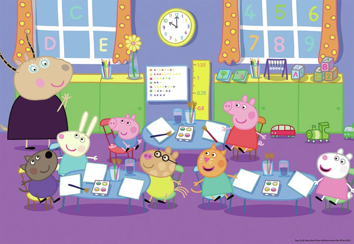Peppa Gris Puslespill 24 brikker 2-pk - Supernerds