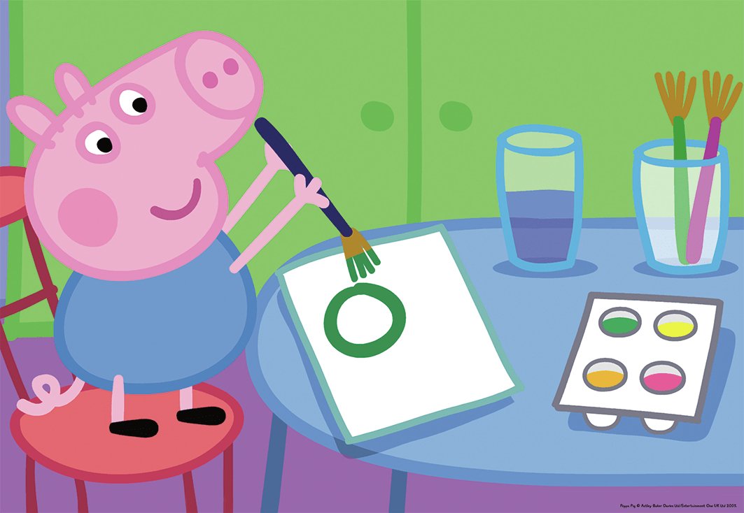 Peppa Gris Puslespill 24 brikker 2-pk - Supernerds