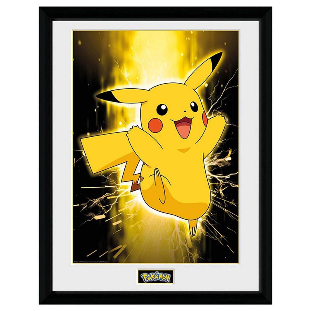 Pokemon Innrammet Bilde 30 x 40 cm Pikachu - Supernerds