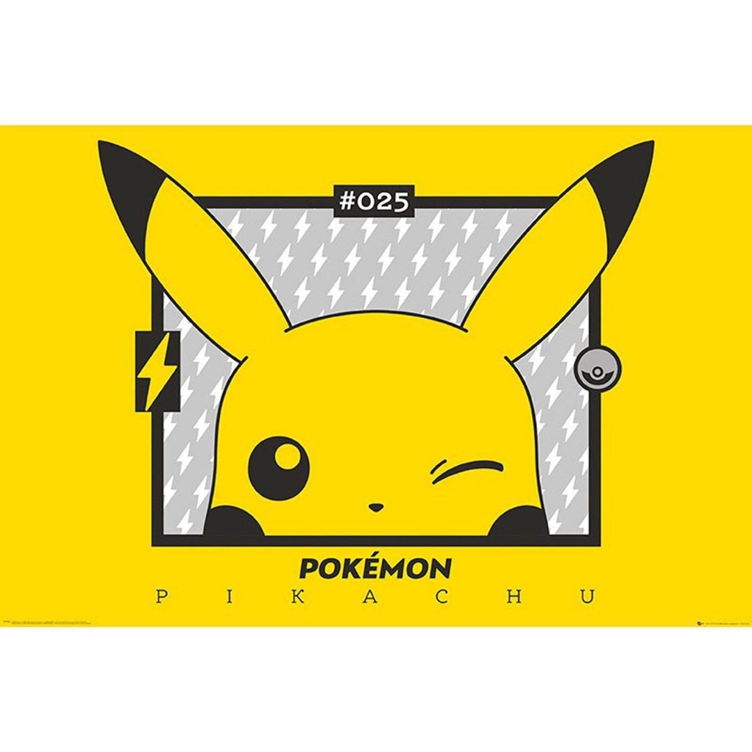 Pokemon Plakat Pikachu Wink - Supernerds