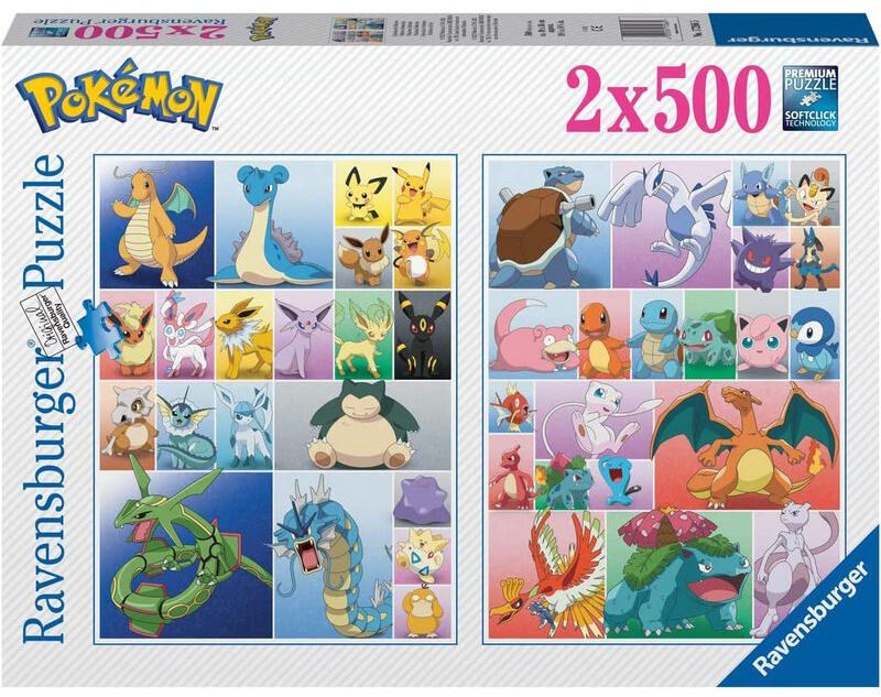 Pokemon Puslespill 500 brikker 2-pk - Supernerds
