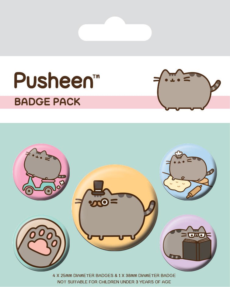 Pusheen Pins Fancy Cat 5-pk - Supernerds