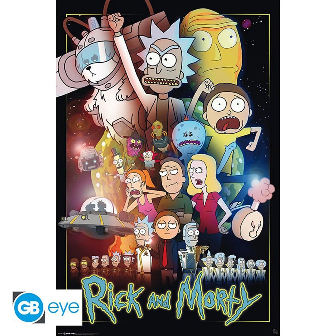 Rick and Morty Plakat Dimensional Wars - Supernerds