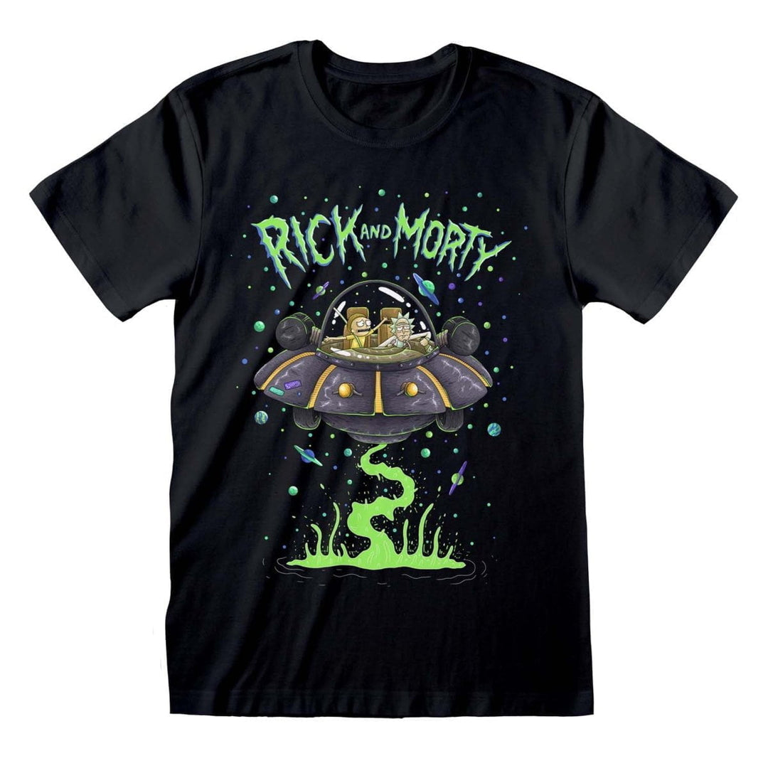 Rick and Morty T-skjorte Spaceship - Supernerds
