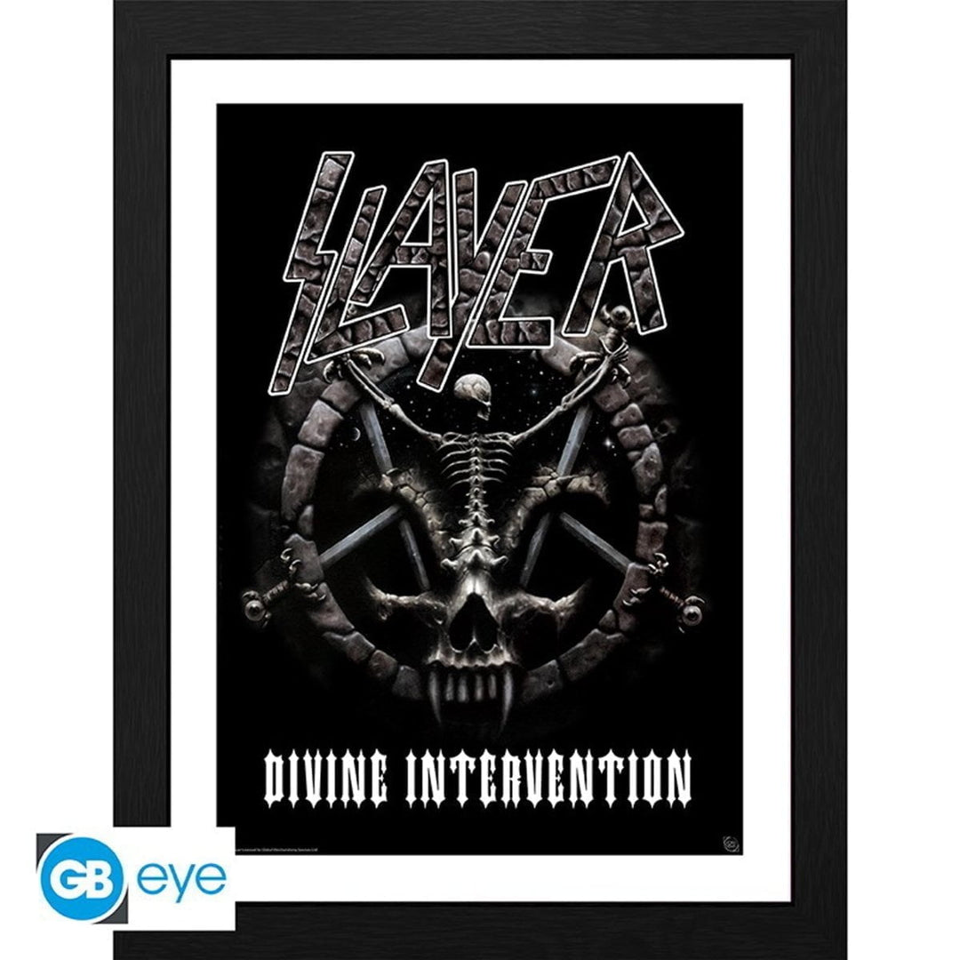 Slayer Innrammet Bilde 30 x 40 cm Divine Intervention - Supernerds