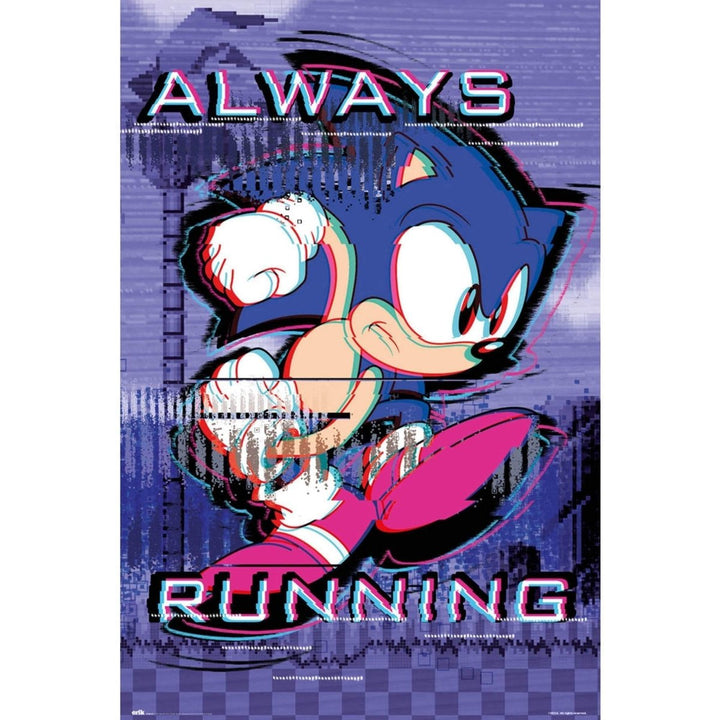 Sonic Plakat Always Running - Supernerds