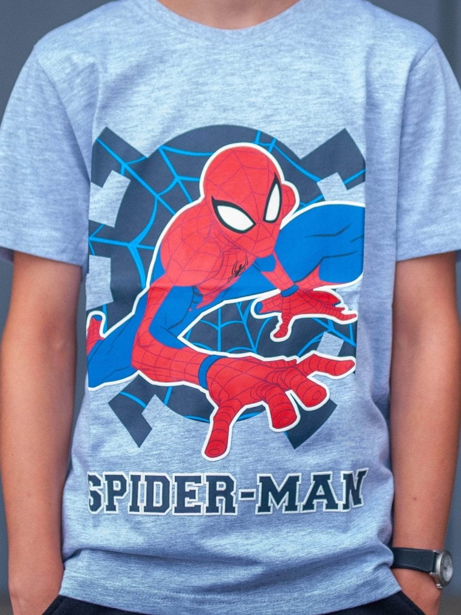 Spider-Man T-skjorte Web Grå - Supernerds